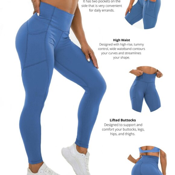 High Waisted Leggings for Women - Buttery Soft, Workout Yoga - Picture 5 of 6